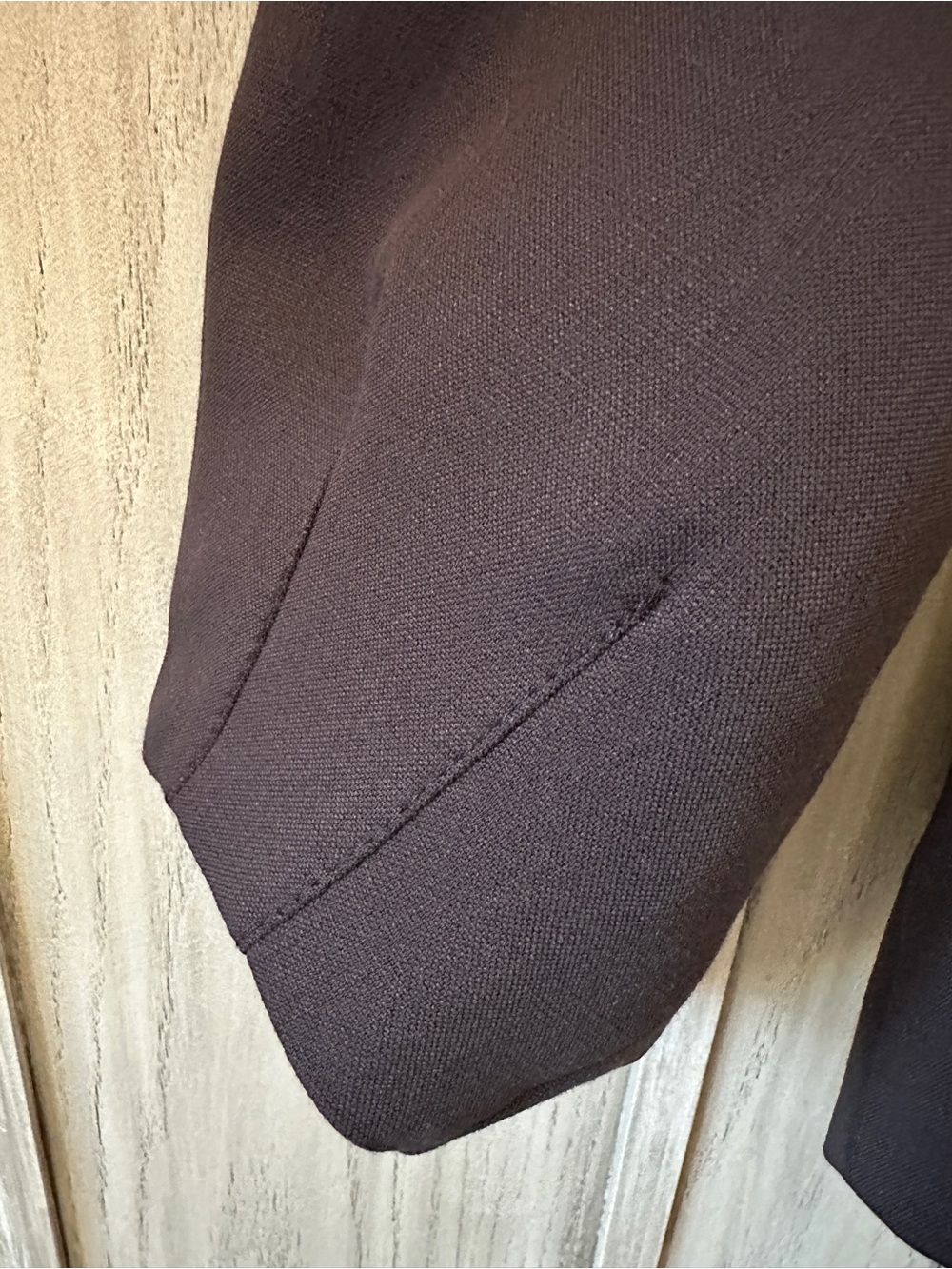NWT Zara Women's Puff Sleeve Blazer Dark Brown Single-Button Jacket Large L NEW - Picture 5 of 6